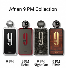 COMBO PACK OF 4 -AFNAN 9 PM Series (NIGHT OUT , REBEL , ELIXIR , 9 PM REGULAR )